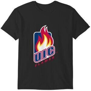 UIC Flames NCAA Basketball College Team Graphic Fan T-Shirt·90